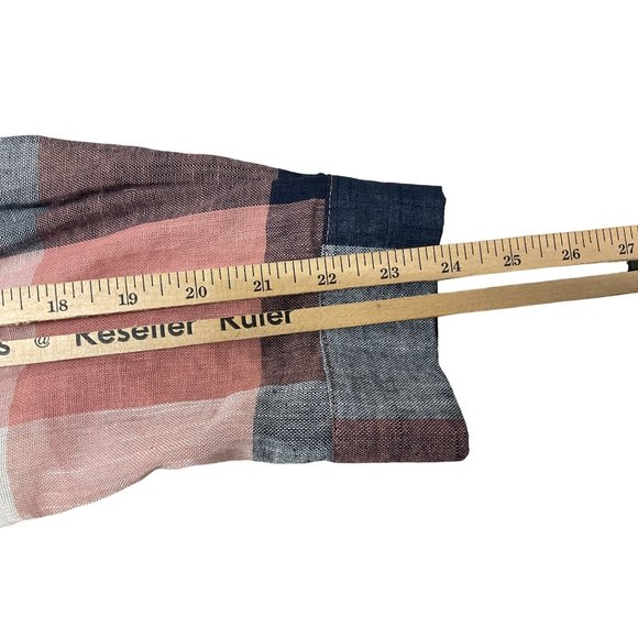 Woman's Multi Color Plaid Button Front Shirt Size 2X With Pocket Long Sleeve - Picture 8 of 9